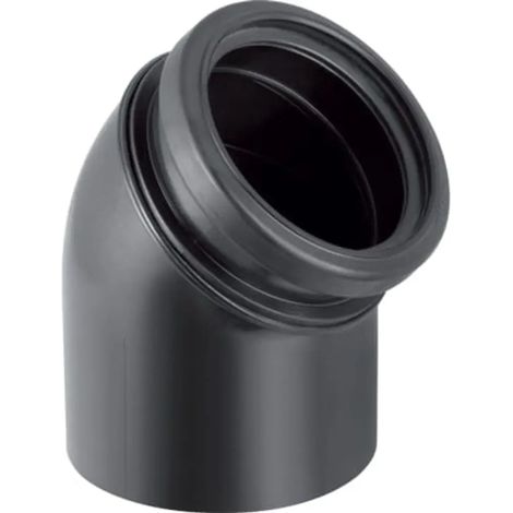 Geberit PE Curva di raccordo a 45° con manicotto di raccordo a innesto, per WC sospeso, 367.945.16.1