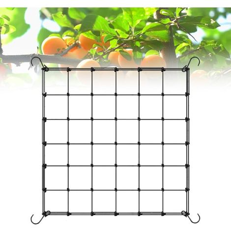Filet de Culture Scrog 60 x 60 cm Extensible Jusqu’à 120 cm avec 4 Crochets en S Inoxydables pour Jardin Cour Plantes et Fleurs (1/5)