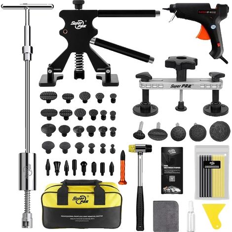 Kit de reparación de abolladuras para automóviles, herramientas duraderas, fácil de usar, kit de reparación completo - 2 (1/2)