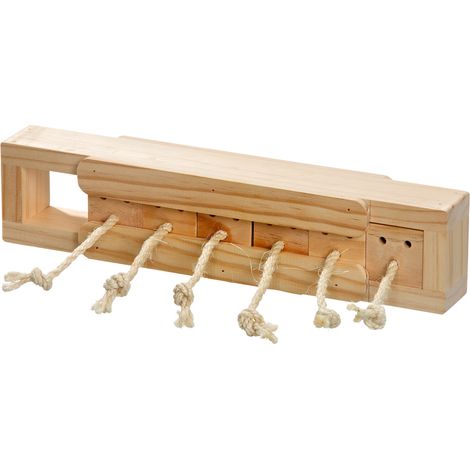 K POECHIO DI INTELLIGENZA -Cube con 6 mattoni per conigli L: 37 cm AN: 8,5 cm A: 6,5 cm