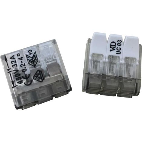 Dencon 9213NB 3 Pole Compact Lever Connector 32A DCN9213NB
