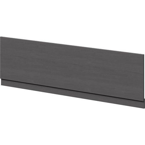 Graphite Grey MDF 1800mm Front Bath Panel with Plinth (1/4)