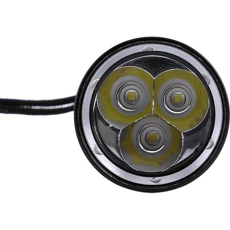 Lampe torche de plongée haute intensité 30 W en alliage d'aluminium pour le sauvetage en extérieur, 3 LED CREE XML-T6, diamètre 20 x 4,5 cm, pour les grandes profondeurs. (1/5)