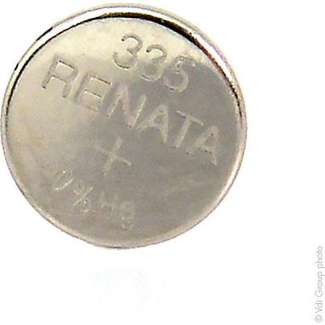 Renata / Swatch Group - Pile bouton oxyde argent 335 RENATA 1.55V 5.5mAh (1/5)