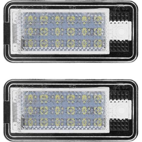 Kit 2x Ampoules LED pour Plaque d'Immatriculation Audi A3/S3/A4/S4/A6 - Facile à Installer - Éclairage Blanc Lumineux