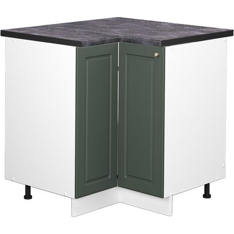 Armario de esquina Fame-Line, Verde dorado Casa de campo, 80.5 cm , ET Antracita, Vicco (1/5)