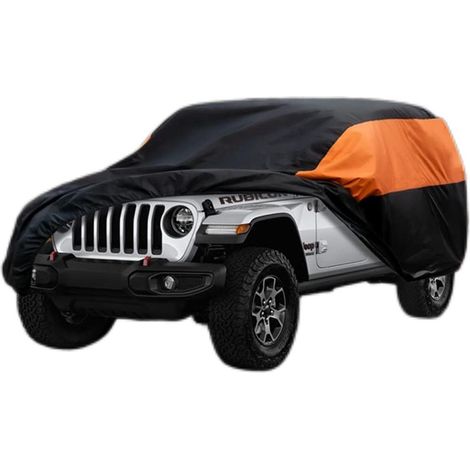 Housse De Voiture Imperméable pour Wrangler 2 Portes, Anti UV, pour Extérieur Et Intérieur,Couverture De Garage Complète Hiver éTé Toutes Saisons (1/5)