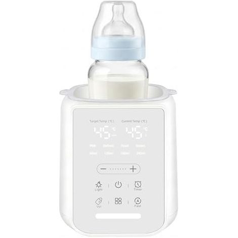 Chauffe-biberon intelligent 8-en-1 avec contrôle précis de la température, pour lait maternel ou préparation, combinant chauffage, stérilisation, maintien au Chaud et Protection Surchauffe