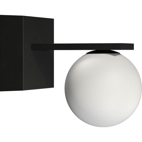 Sphere Wall 9W Applique LED da esterno IP54, luce 360° 2700K Nero Opaco, CRI90, design sferico moderno - Beneito & Faure (1/5)