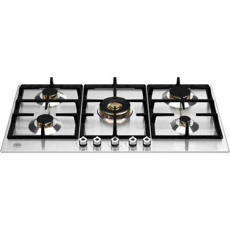 Piano cottura Bertazzoni P905CPROX a gas 90 cm. 5 zone dual wok centrale inox