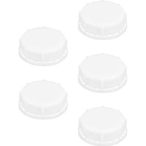 tapas blancas de PE aptas para bidones, productos químicos y agua. (1/2)