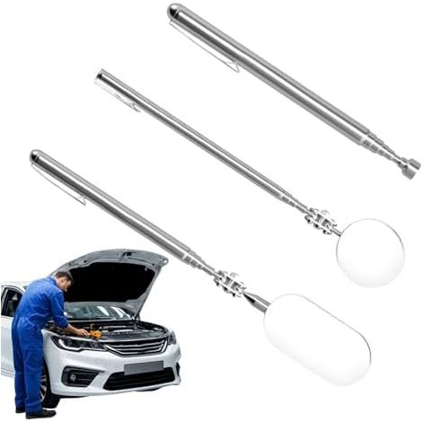 Miroir télescopique, miroir d'inspection automobile, matériau design ergonomique pliable, gadget mécanique, outil portable léger pour débutants et professionnels - (1/5)