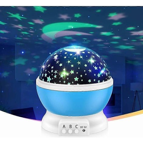 Filiyano-Veilleuse Ciel Étoilé pour Enfants - Jouet Cadeau - Chambre/Salon/Fête - Bleue—ls