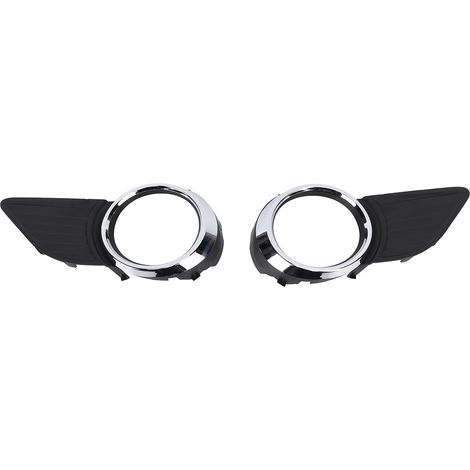 1 paire de couvercle de lunette de phare antibrouillard, garniture de remplacement de calandre annulaire chromée 52127 – 08030 pour Base LE SE XLE 2011 – 2017 (1/5)