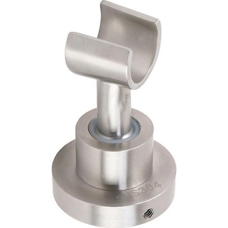Support Mural Pour Douche À Main - Acier Inoxydable Brossé - Rotation 360° - Fixation Murale Avec Vis - Compatible Toutes Douches À Main - 1 Pièce (1/5)