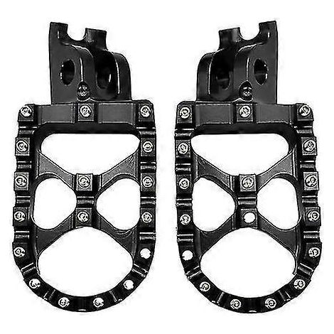 CNC-gefräste Fußrasten für Honda CR/CRF 125R, 150R, 250R, 250X, 450R, 450X, 250RX, 450RX, 250F, 450L MX Dirt Bikes – Schwarz (1/5)
