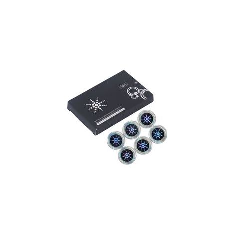 Lot de 6 autocollants de protection contre les radiations, patchs anti-radiations à ions négatifs pour équipements électroniques, couleur argent