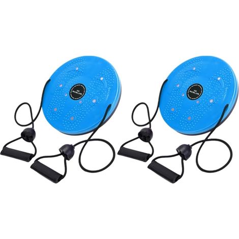Plaque de Danse Corporelle avec Corde de Traction Plaque de Massage Magnétique Multifonction Outil d'exercice Aérobie pour la Perte de Poids en Bleu (1/5)