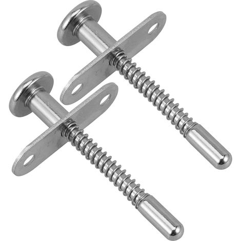 Verrou ressort pour berceau en fer argent, lot de 2 pièces, fixation réglable pour petit lit, accessoires pour berceau, installation simple pour usage quotidien (1/5)