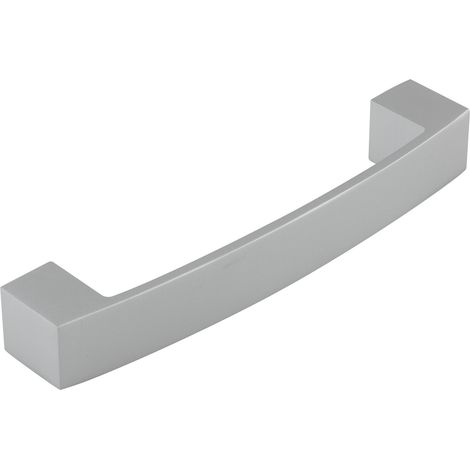 Griff Aduvar LA 128 mm, Möbelgriff Schrankgriff Türgriff, modernes Design, Aluminium silber eloxiert, Breite 146 mm, Höhe 20 mm, Lochabstand 128 mm (1/3)