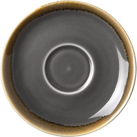 Soucoupe Espresso Kiln Grise 140mm - Ref HC391 - Olympia (1/5)