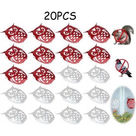 Bird Repellent, Reflective Owl Decals for Windows, Anti-Pigeon Scarecrow for Walls