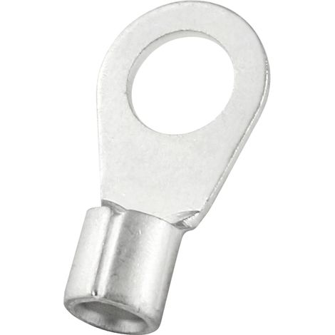 Cosses à œillet RS PRO, Non-isolée, Argent, 6mm², 6.5mm, 11mm