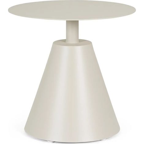 Bolzano Acri Gartentisch Ø50 beige Aluminium (1/4)