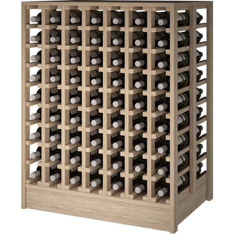 Godello 126 botellas doble entrada de madera de roble (1/3)
