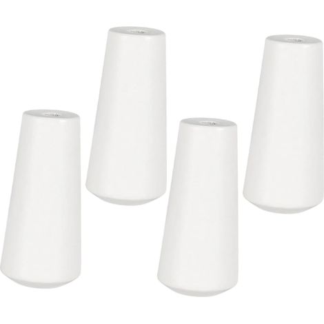 Juego de 4 botones de madera para tiradores de persianas con tapas de madera para extremos de cordón, aptos para cordones de persianas y tiradores de cortinas.