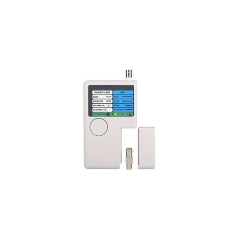 Tester multifunzione 4 in 1 per cavi di rete, tester per cavi di rete RJ11 RJ45 USB BNC per tracciamento cavi LAN UTP STP, 148,62,5 cm