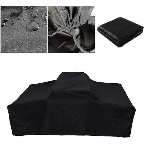 Bâche de toit imperméable de 1,4 m pour camping-car ou remorque 4x4, avec barres de toit offertes, couleur noire. (1/4)