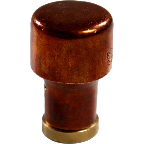 Bouton de meuble en cuivre "Industriel" Ø22 - Arcanaute (1/2)