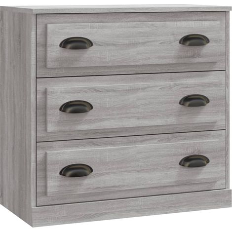 Maison Exclusive - Credenza Grigio Sonoma 70x35,5x67,5 cm in Legno Multistrato