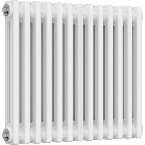 Reina Colona 2 Column Horizontal Radiator 500mm H x 605mm W - White (1/5)