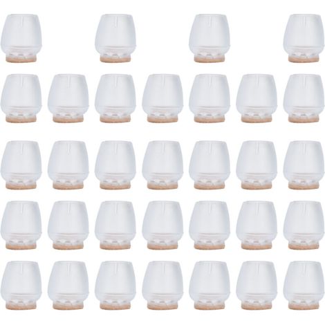 Couvre-Jambes de Meuble, réutilisable, Large Application, résistant à l'usure, Facile à Installer, Protecteur de Sol en Silicone pour Bureau, Maison, Salon (1/5)
