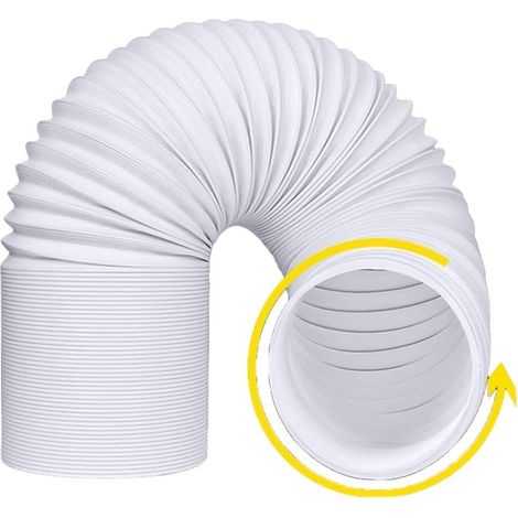 Tuyau flexible pour climatiseur - 13 cm/15 cm de diamètre - Tuyau d'échappement de rechange pour climatisation portable - 130 mm x 2 m (1/5)