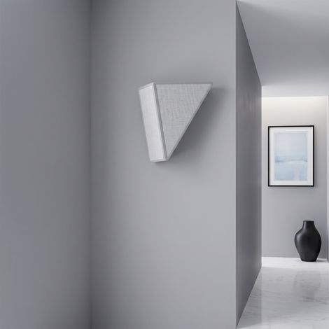 Aplique de Pared Triangular en Lino Blanco  Serie RITA (1/5)