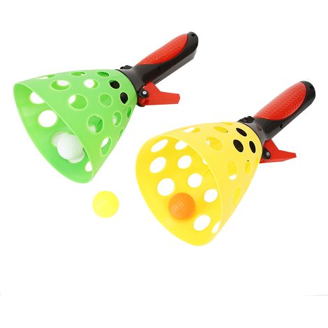 Jeu de balles en plastique pour enfants - Jouet sportif interactif de lancer et rattrapage (1/5)