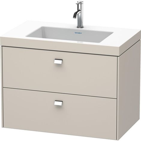 Meuble sous-vasque BRIOSO 613x800x480mm WT Vero Air Gri ch 1 trou de robinetterie