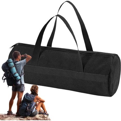 Sac de rangement pour piquets de tente avec fermeture éclair Sac multifonction pour piquets de tente Sac à piquets de tente pour matériel de camping Sac à outils en toile robuste par (1/5)