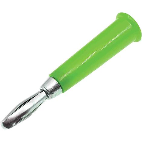 Fiche banane 4 mm RS PRO Vert Mâle 19A 30V ( Prix pour Sachet de 5 )