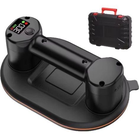 Elektrischer Vakuumsauger mit 300 kg Tragkraft Doppelmotor 3600-mAh-Akku Smart-Display Glas und Fliesenheber professioneller Fliesen und 24 x 16 16 cm (1/5)