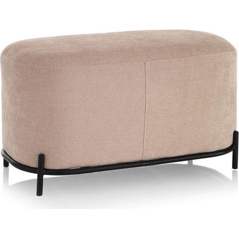 Panca 82x42x45 cm in Tessuto Rosa (1/2)