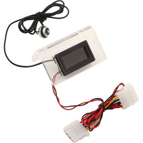 Thermomètre LCD pour PC avec cadran de détection de température et kit de refroidissement à eau (1/5)