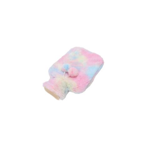 Bouillotte à eau 2000 ml – Housse multicolore rouge bleu violet – Injection d’eau (1/5)