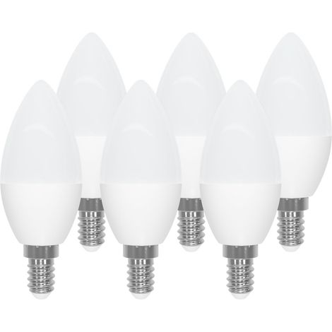Ampoule LED E14, Ampoule E14 Blanc Froid 6500K 5W Équivalent à 40W, Ampoule Petit Culot à Vis 545LM Non-Dimmable pour Chambre Salon Cuisine Jardin, Lot de 6