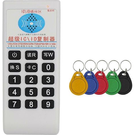 Lecteur et graveur de cartes à puce RFID NFC + duplicateur de porte-clés 5XUID pour cartes à puce -- (1/5)