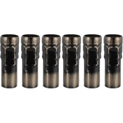 [LCS] Lot de 6 douilles E14 pour lustre, cache-bougie, embout bronze (1/2)