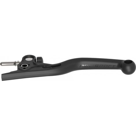Maneta de embrague Polisport (APT Irrompible) para KTM SX 65 '23-'26 SX 85 '21-'26 Freeride E-XC '21-'23, color negro.